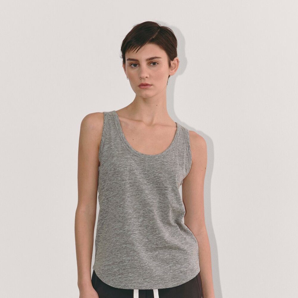 Everlane Women's Performance Tank in Heathered Grey, Size Small